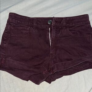 Women's Burgundy Shorts